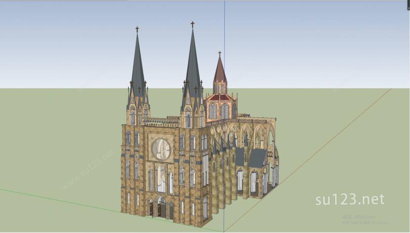 宗教建筑SU模型