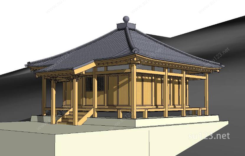 日本著名寺庙30SU模型下载草图大师sketchup模型