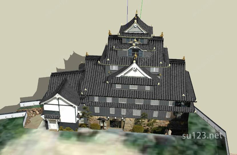 日本著名寺庙18SU模型