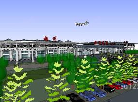 飞机场航空港0010724SU模型