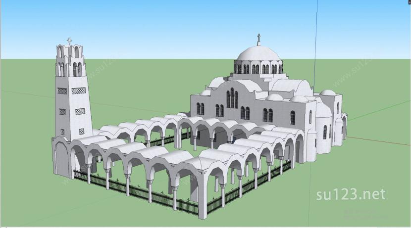 宗教建筑SU模型