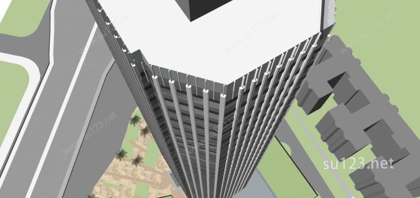 现代 商业综合体 高层 办公楼 写字楼 综合楼 111702SU模型下载草图大师sketchup模型