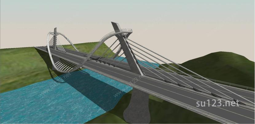 桥梁SU模型