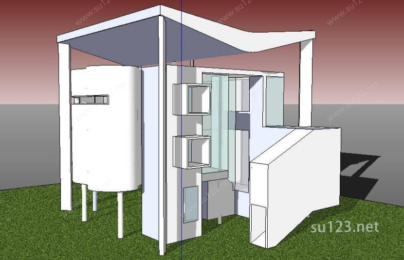 海杜克 住宅SU模型下载草图大师sketchup模型