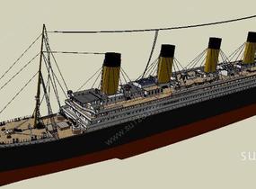 泰坦尼克号 超精细模型SU模型
