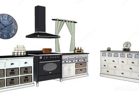 室内家具厨房4SU模型