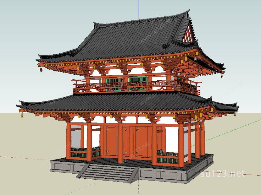 日本著名寺庙39SU模型