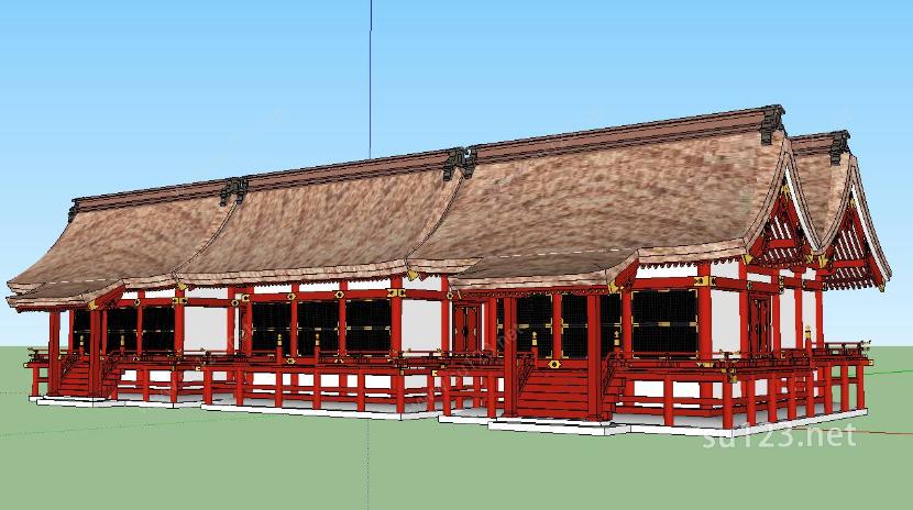 日本著名寺庙SU模型
