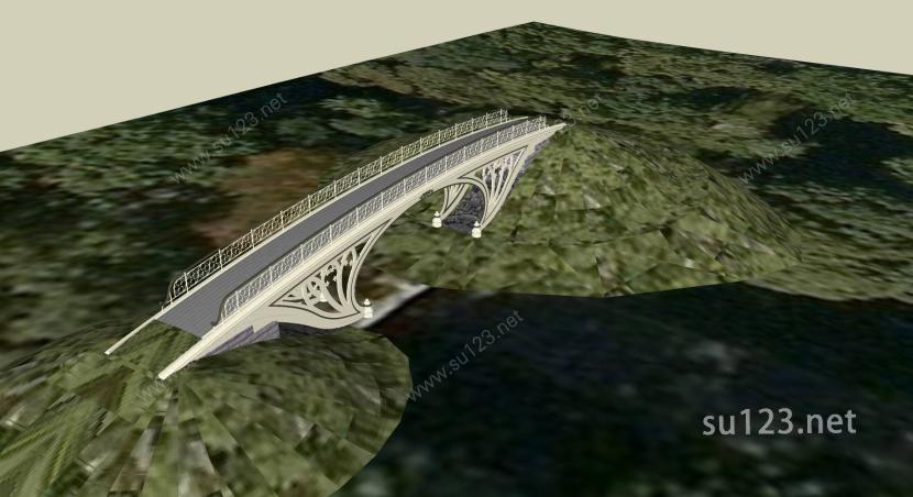 桥设计精模2SU模型