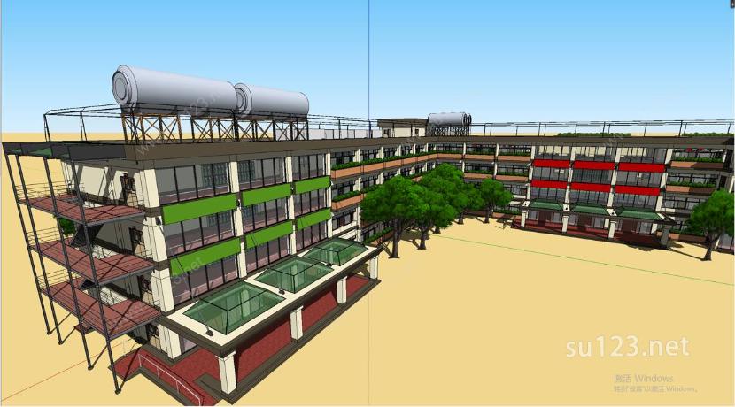 教育建筑SU模型