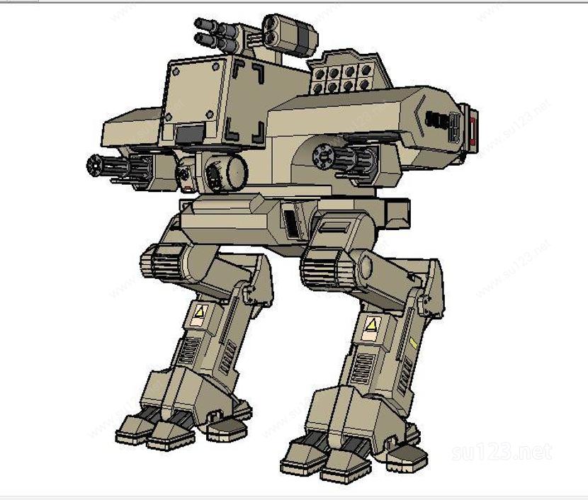 军事机器人SU模型