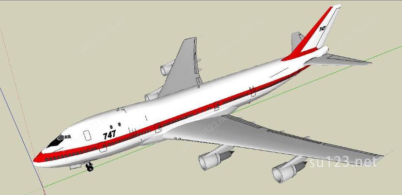 飞机1SU模型下载草图大师sketchup模型