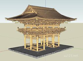 日本著名寺庙34SU模型