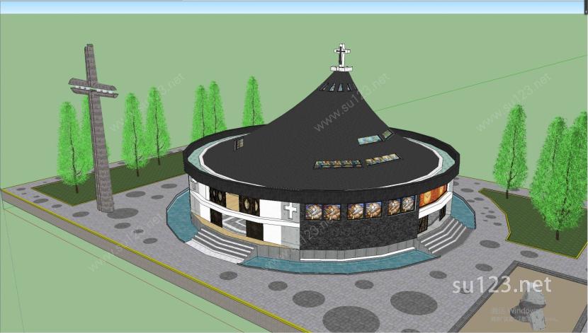 宗教建筑012SU模型