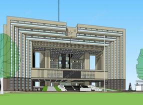 现代 政府 行政 中心 高层 办公楼 写字楼 综合楼 11214SU模型