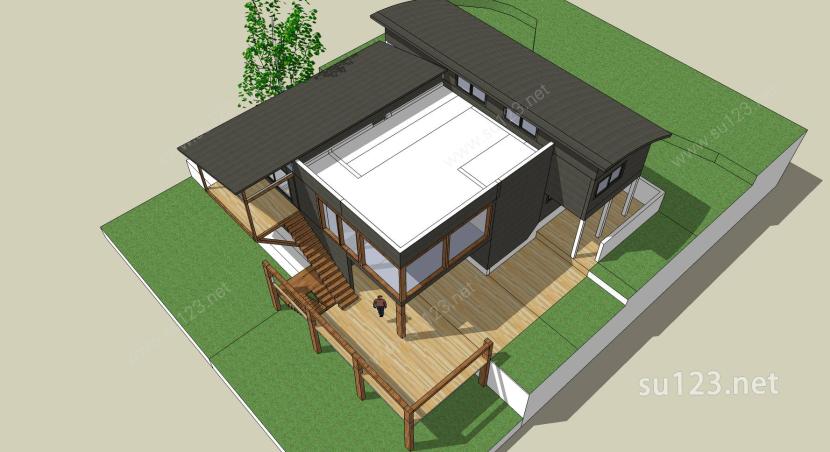 别墅设计精模08SU模型下载草图大师sketchup模型