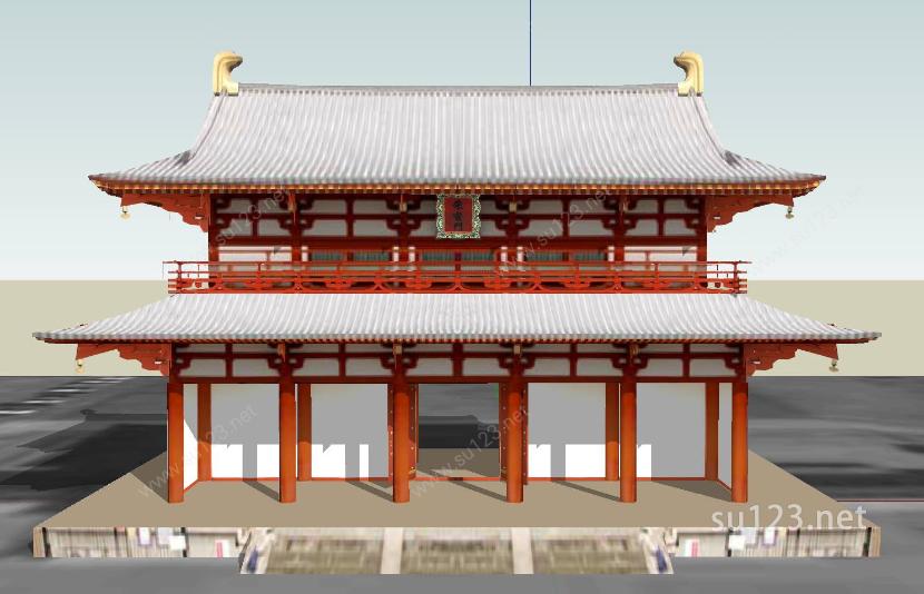 日本著名寺庙21SU模型