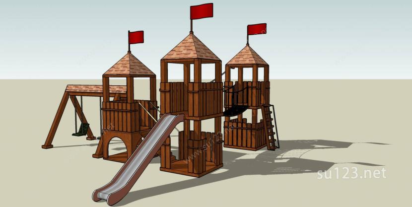 儿童景观游乐设施公园45SU模型下载草图大师sketchup模型
