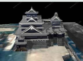 日本著名寺庙11SU模型