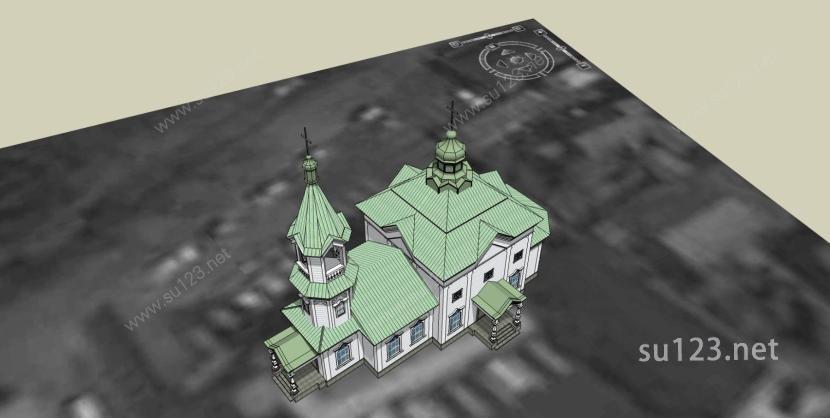欧式 教堂 12203SU模型下载草图大师sketchup模型