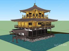 日本著名寺庙42SU模型