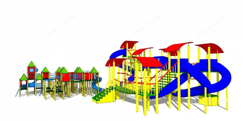 儿童景观游乐设施公园38SU模型下载草图大师sketchup模型
