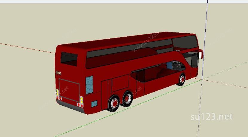 双层巴士SU模型下载草图大师sketchup模型