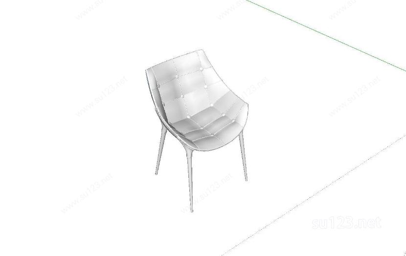创意椅子凳子素色简约SU模型下载草图大师sketchup模型