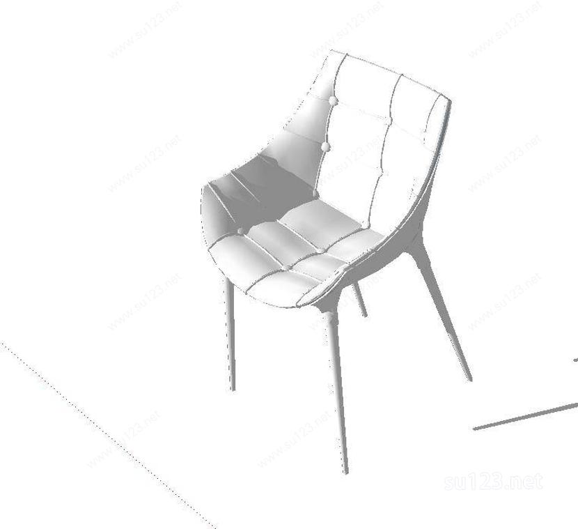 创意椅子凳子素色简约SU模型
