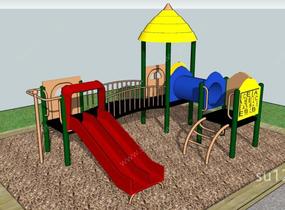 儿童景观游乐设施公园17SU模型