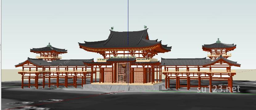 日本著名寺庙36SU模型