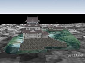 日本著名寺庙17SU模型