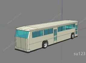 公交车复古SU模型