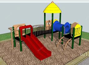 儿童景观游乐设施公园9SU模型