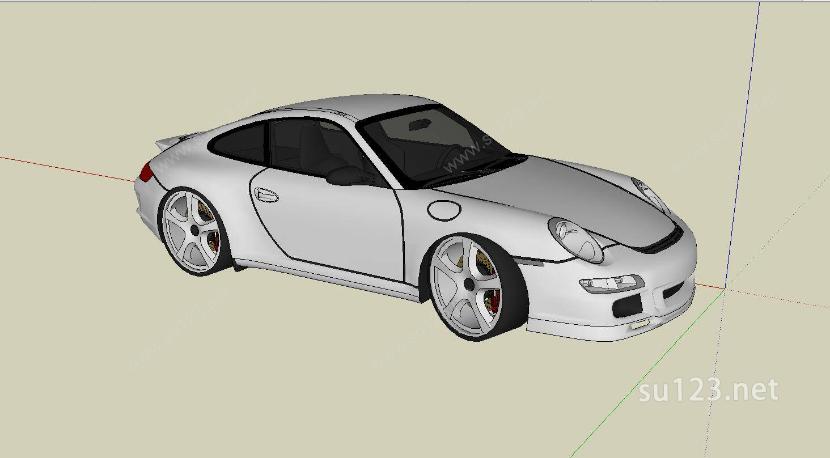 保时捷911SU模型下载草图大师sketchup模型
