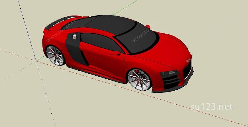 奥迪R8概念型汽车SU模型下载草图大师sketchup模型