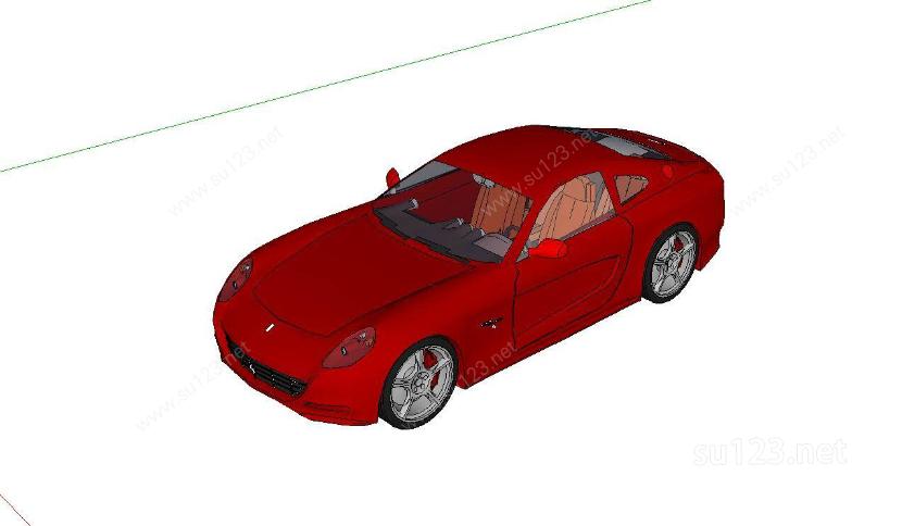 法拉利612SU模型下载草图大师sketchup模型