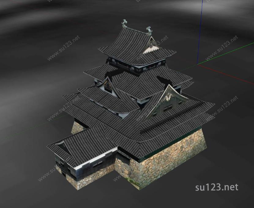 日本著名寺庙13SU模型