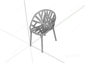 创意椅子凳子编织SU模型