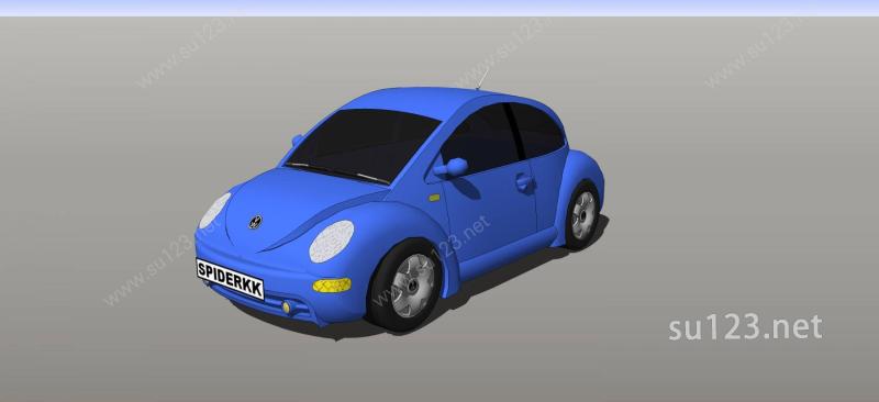 甲壳虫汽车模型SU模型