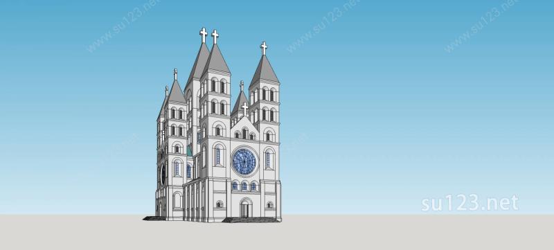 大教堂SU模型