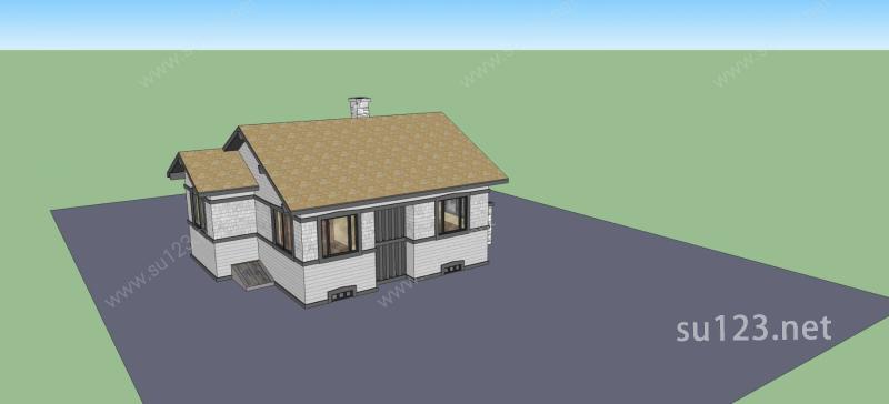 欧式住宅模型SU模型下载草图大师sketchup模型