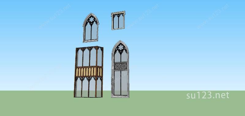 建筑构件-窗SU模型