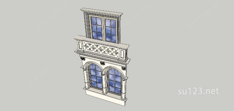 建筑构件-窗SU模型下载草图大师sketchup模型