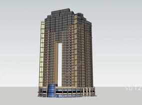 高层公寓SU模型