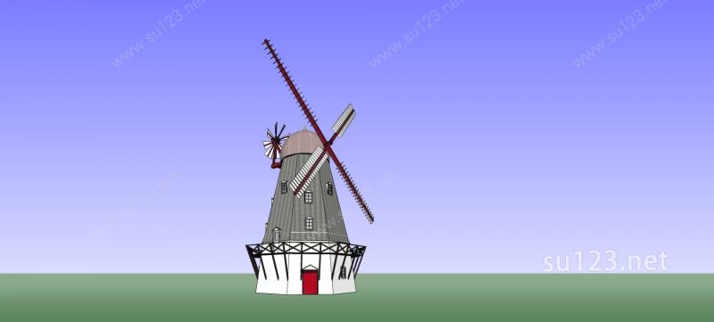 风车小屋SU模型