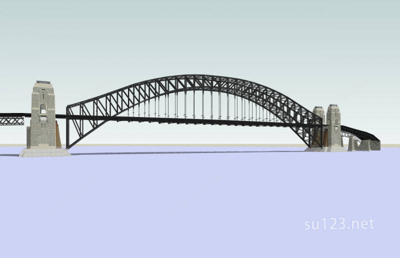 大桥SU模型下载草图大师sketchup模型