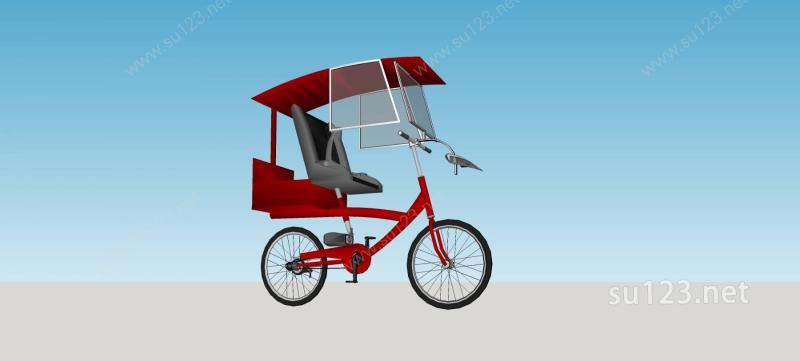 自行车SU模型下载草图大师sketchup模型