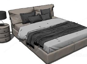 家具设计——卧床8SU模型