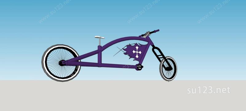 创意自行车SU模型下载草图大师sketchup模型